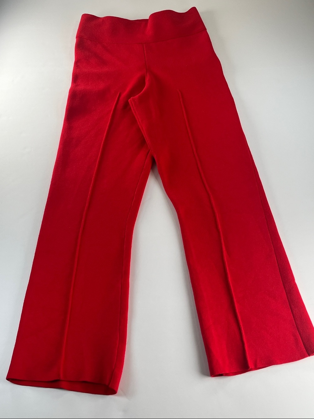 J.CREW RED DELANEY KICK OUT SWEATER PANTS SZ S EUC!